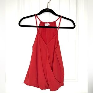Hippie Rose Spaghetti Strap Women's Top - Red / Orange